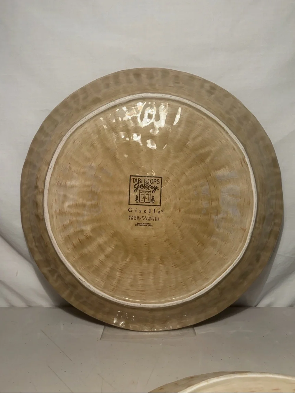 Tabletops gallery Gisella Glazed Brown Ceramic Dinner Plate - Home Dining
